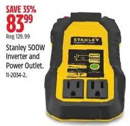 Canadian Tire Stanley 500W Inverter and Power Outlet offer