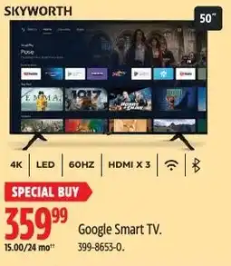 Canadian Tire Skyworth google smart tv offer