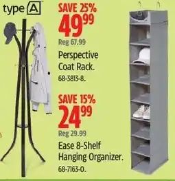 Canadian Tire Type A reg perspective coat rack offer