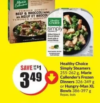 FreshCo Healthy choice simply steamers offer