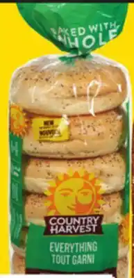 Giant Tiger Country Harvest bagels offer