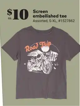 Giant Tiger Screen embellished tee offer