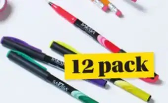 Giant Tiger 12 pack Sarasa porous pens offer