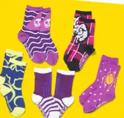 Giant Tiger Kids licensed socks offer