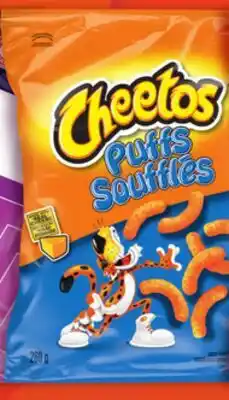 Giant Tiger Cheetos cheese flavoured snacks offer
