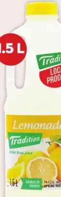 Giant Tiger 1.5 L Tradition apple cider or lemonade offer