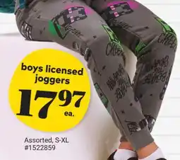 Giant Tiger boys licensed joggers offer
