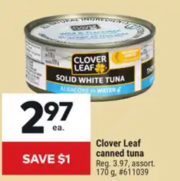 Giant Tiger Clover Leaf canned tuna offer