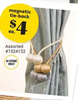 Giant Tiger magnetic tie-back offer