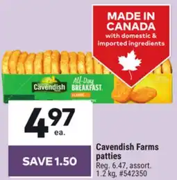 Giant Tiger Cavendish Farms patties offer