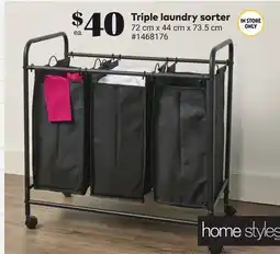 Giant Tiger Triple laundry sorter offer
