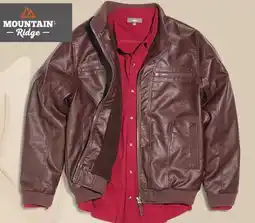 Giant Tiger Faux leather bomber jacket offer