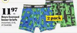 Giant Tiger Boys licensed boxer briefs offer