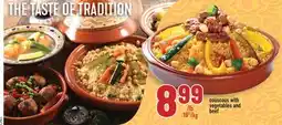 Marché Adonis Couscous with vegetables and beef offer
