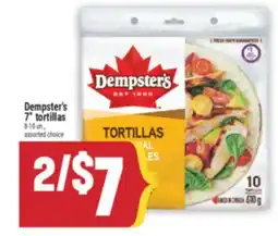 Marché Adonis Dempster's 7 tortillas offer