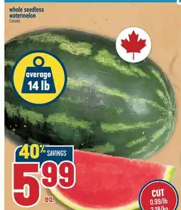 Marché Adonis Whole seedless watermelon offer