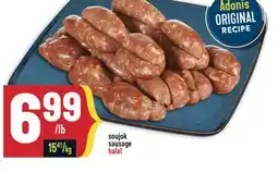 Marché Adonis Soujok sausage halal offer