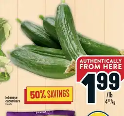 Marché Adonis Lebanese cucumbers offer