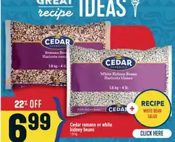 Marché Adonis Cedar romano or white kidney beans offer