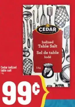 Marché Adonis Cedar iodized table salt offer