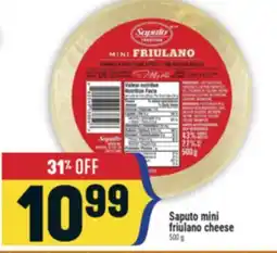 Marché Adonis Saputo mini friulano cheese offer