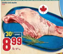 Marché Adonis Canadian lamb shoulder Halal offer