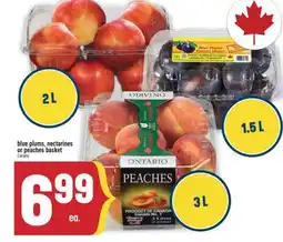 Marché Adonis Blue plums, nectarines or peaches basket offer