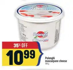 Marché Adonis Polenghi mascarpone cheese offer