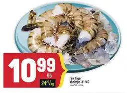 Marché Adonis Raw tiger shrimps 31/40 offer