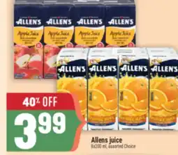 Marché Adonis Allens juice offer