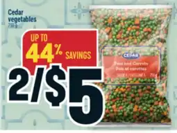 Marché Adonis Cedar vegetables offer