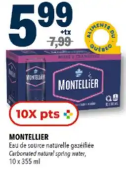 Familiprix MONTELLIER Carbonated natural spring water, 10 x 355 ml offer