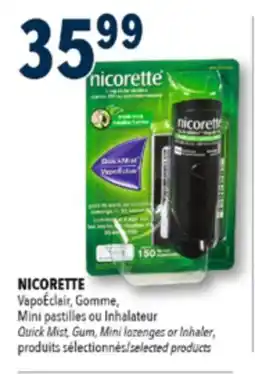 Familiprix NICORETTE, Quick Mist, Gum, Mini lozenges or Inhaler offer