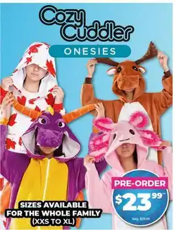 Showcase Cozy Cuddler ONESIES offer
