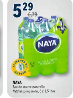 Familiprix NAYA Natural spring water, 6 x 1,5 litre offer