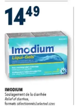 Familiprix IMODIUM, Relief of diarrhea, selected sizes offer