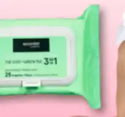 Familiprix ESSENTIEL COSMETIK, Makeup remover wipes 3 in 1, 25 wipes offer