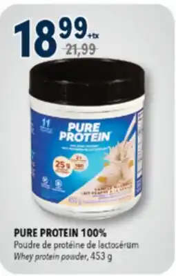 Familiprix PURE PROTEIN 100%, Whey protein powder, 453 g offer