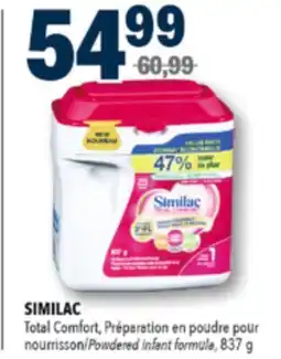 Familiprix SIMILAC, Total Comfort, Powdered infant formula, 837 g offer