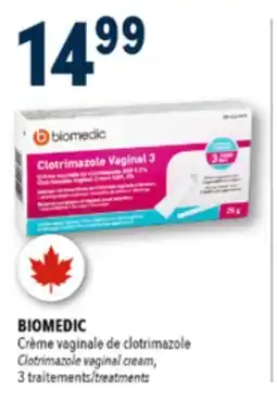 Familiprix BIOMEDIC Clotrimazole vaginal cream, 3 treatments offer