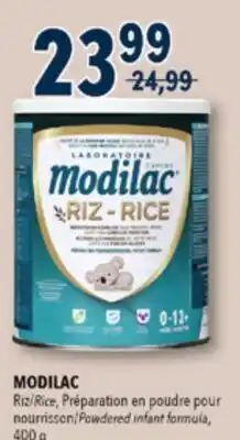 Familiprix MODILAC Rice Powdered infant formula, 400 g offer