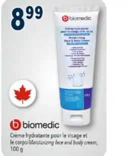 Familiprix BIOMEDIC Moisturizing face and body cream, 100 g offer