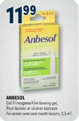 Familiprix ANBESOL Film forming gel, For canker sores and mouth lesions, 3,5 ml offer