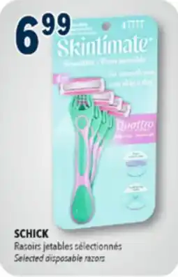 Familiprix SCHICK Selected disposable razors offer