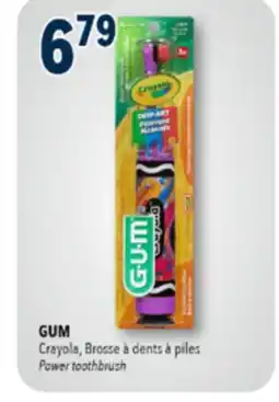 Familiprix GUM, Crayola, Power toothbrush offer