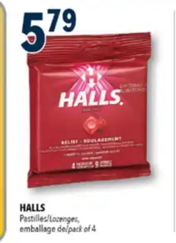 Familiprix HALLS, Lozenges, pack of 4 offer