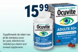 Familiprix BAUSCH + LOMB,Selected eye vitamin and mineral supplements offer