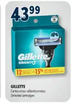 Familiprix GILLETTE Selected cartridges offer
