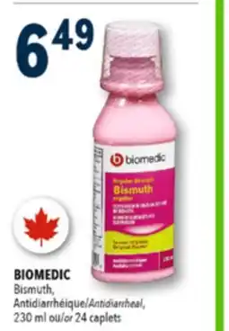 Familiprix BIOMEDIC, Bismuth, Antidiarrheal, 230 ml or 24 caplets offer