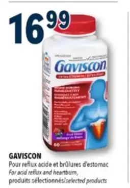 Familiprix GAVISCON For acid reflux and heartburn, selected products offer